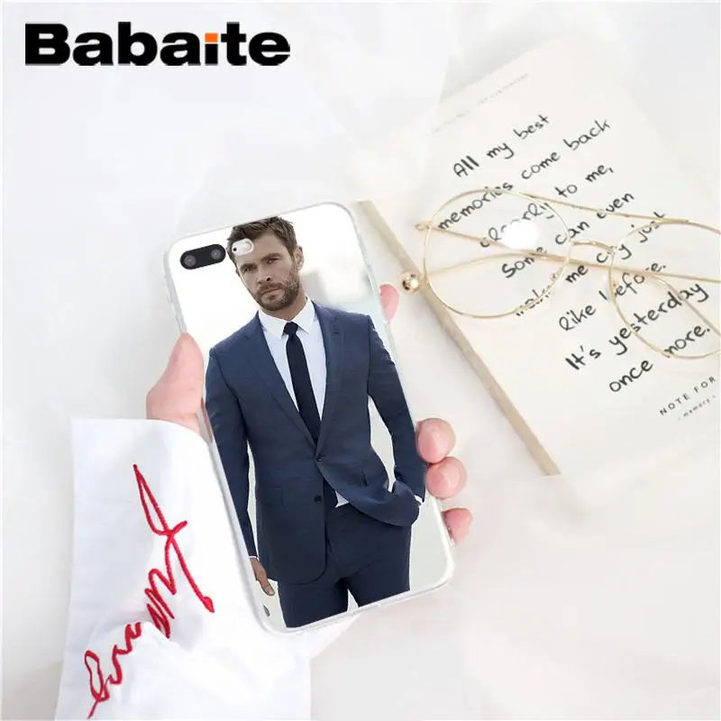 Babaite Chris Hemsworth Мстители Тор ТПУ черный чехол для телефона чехол для iPhone 6S 6plus 7plus 8 8Plus X Xs MAX 5 5S XR 10