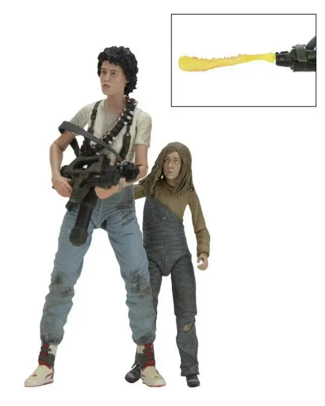 ALEN Aliens 30th anniversary Ripley Rescuing Newt " Фигурка делюкс 2 пакета фильм Классическая Коллекционная NECA Alien