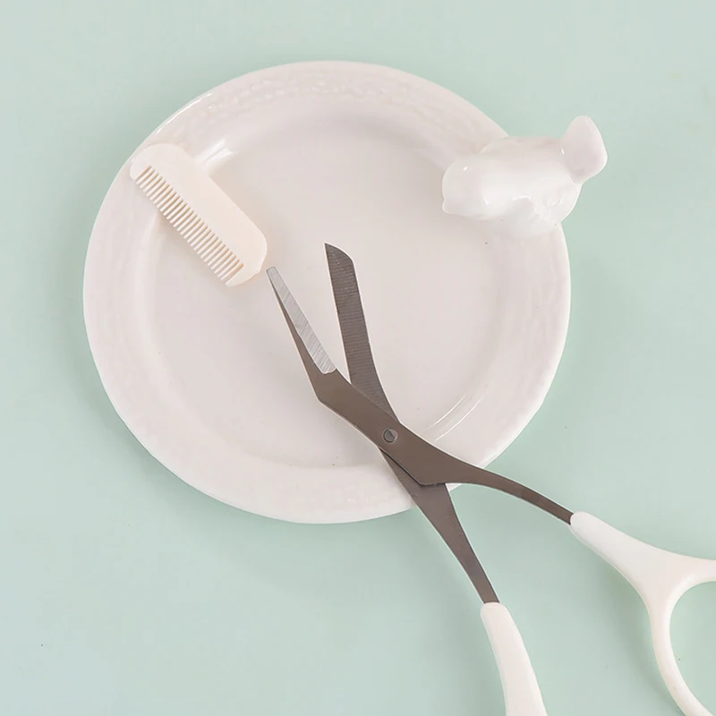 1 шт. ножницы для бровей с расческой триммеры формирование Уход за волосами