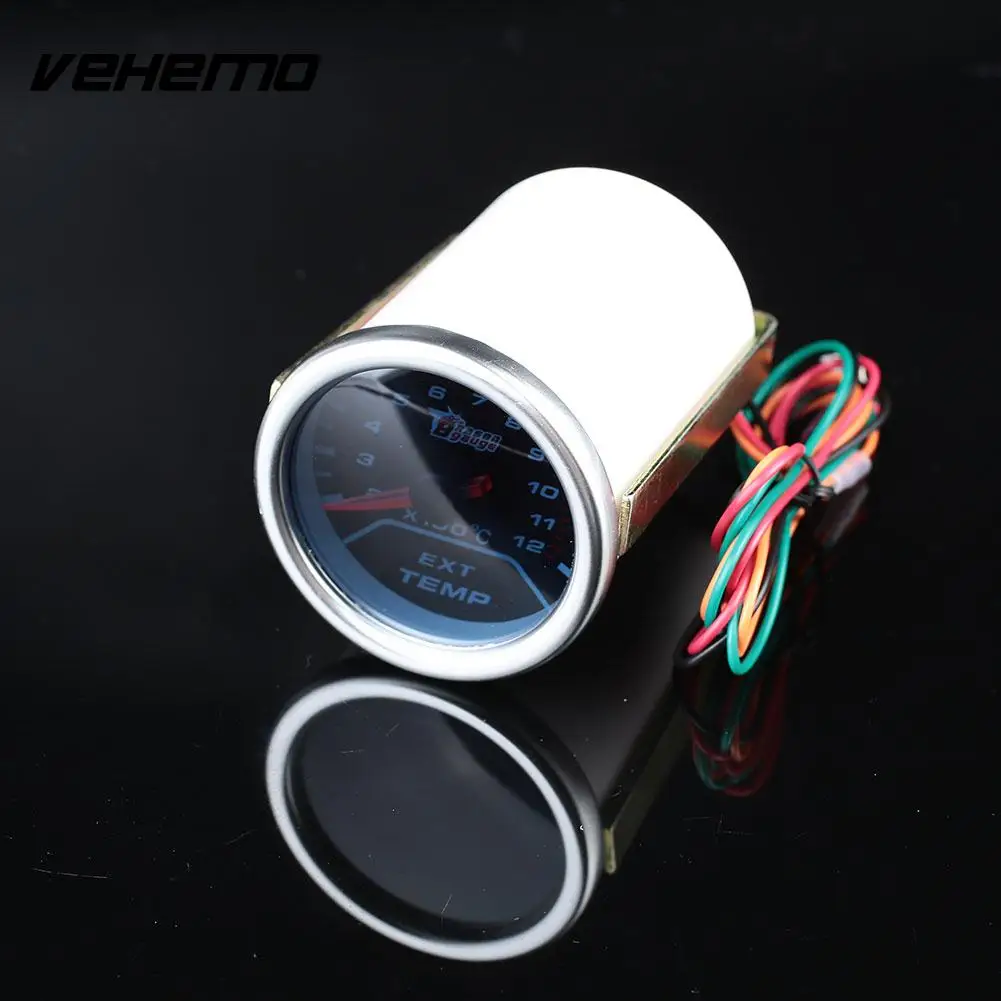 Красный указатель Motormeter Универсальный выхлопных газов датчик прибора Панель