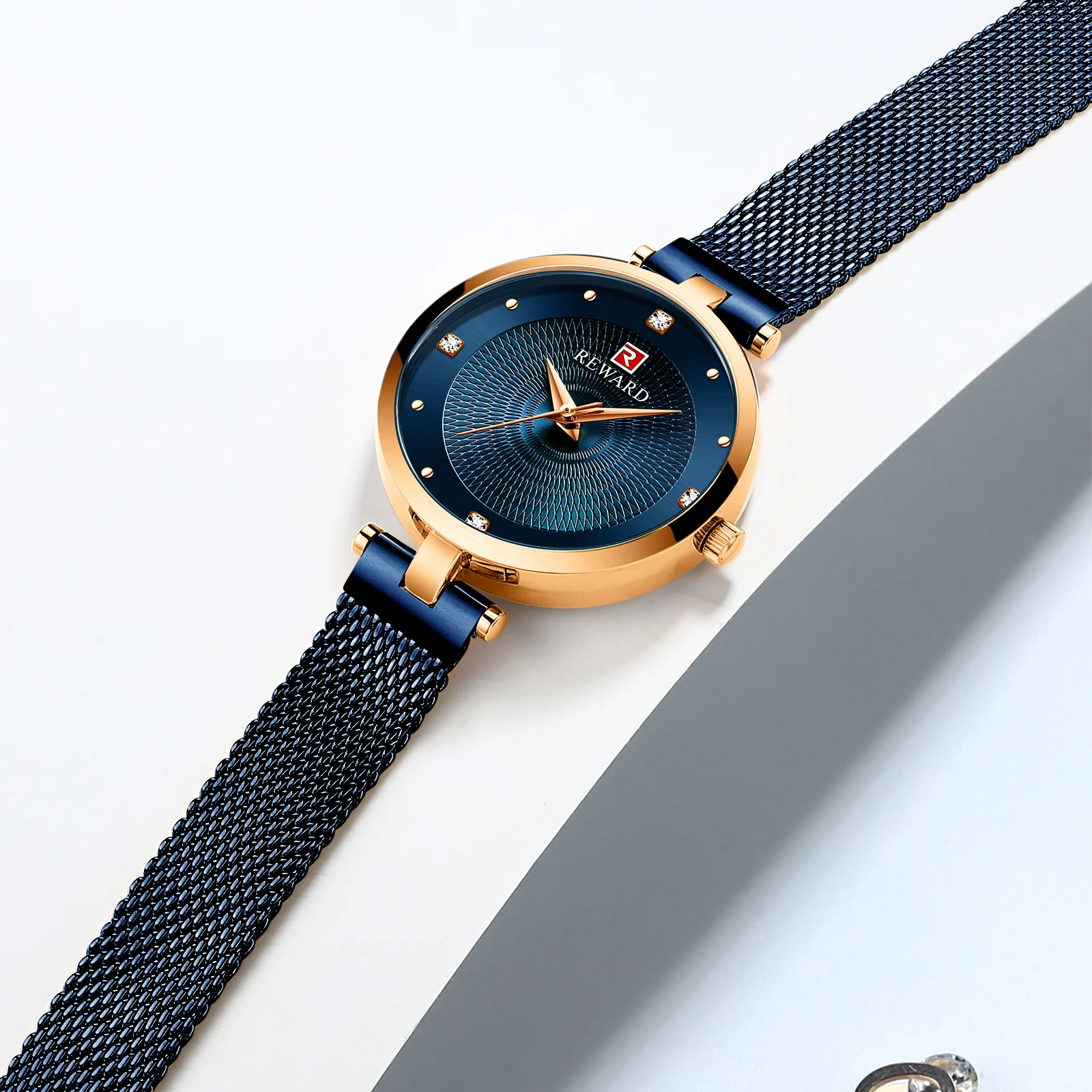 Часы наручные женские с бриллиантами роскошные модные водонепроницаемые из