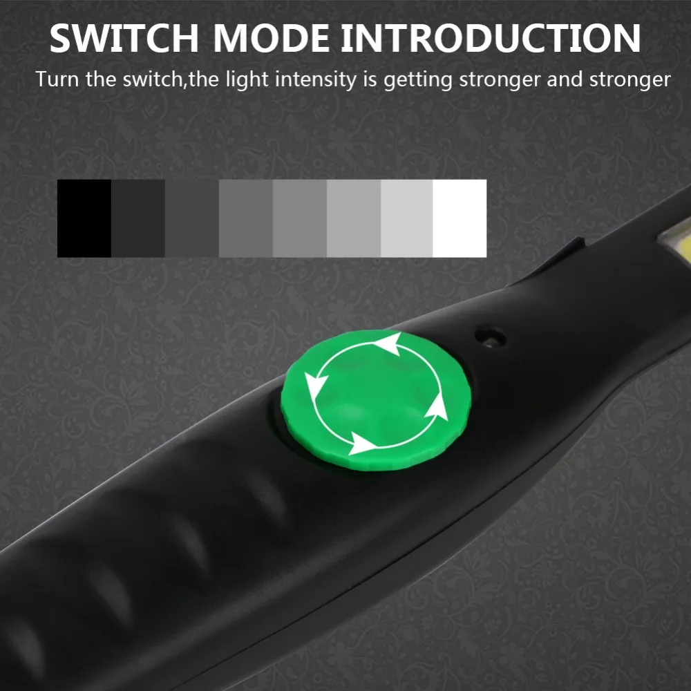 Usb зарядка COB рабочий фонарик Магнитный крючок светодиодный аварийный фонарик предназначен для ремонта автомобиля или спорта на открытом воздухе