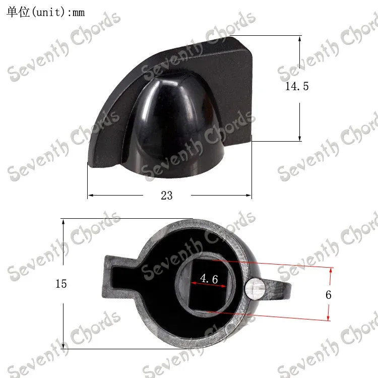 20 шт D вал украшением в виде куриной головы кнопки усилителей для бас гитары