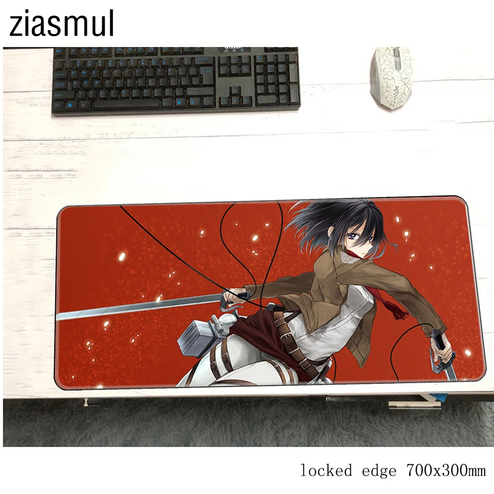 Коврик для мыши attack on titan 700x300 мм коврик notbook компьютерный locrkand игровой геймерский