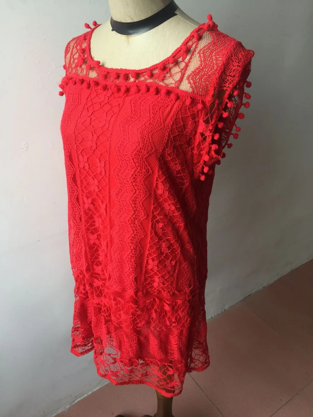 2017 Для женщин летнее платье Повседневное пляжные короткий рукав кисточкой