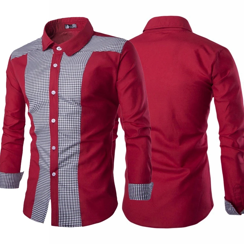 Мужская деловая рубашка на пуговицах белая брендовая с длинным рукавом деловой