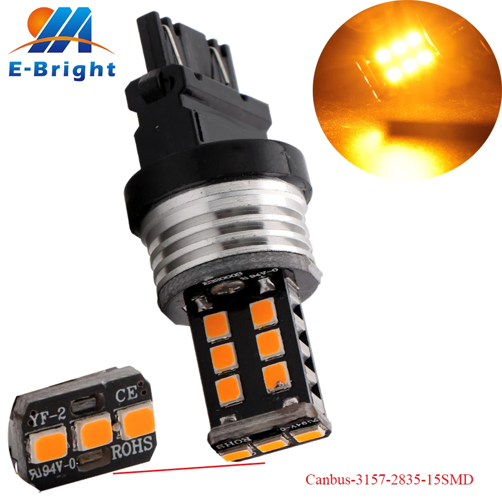 4 100 шт 3157 2835 15 SMD Canbus Ошибка отдельный декодер лампа 3047 3057 лампы задние фонари