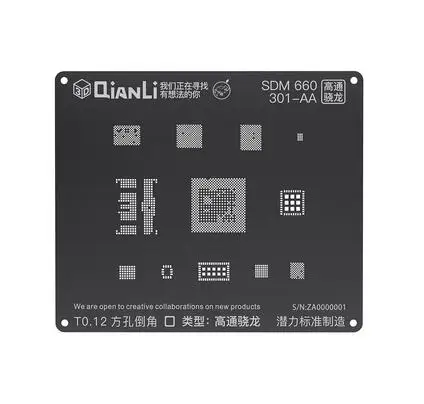 QIANLI iBlack 3D BGA трафарет MTK6582 MSM8917 2AA/8937/8953 1AB/B01 AB/8940 1AA/8916/8909 SDM636/660 Reball Tin Plant|Сварочные