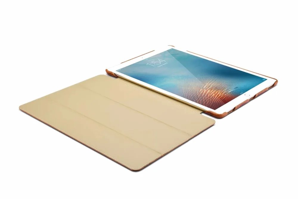 Чехол-книжка Icarer Oil Wax в винтажном стиле из натуральной кожи для iPad Pro 12,9(, Ретро стиль, Воловья кожа, флип-чехол для iPad Pro 12,9