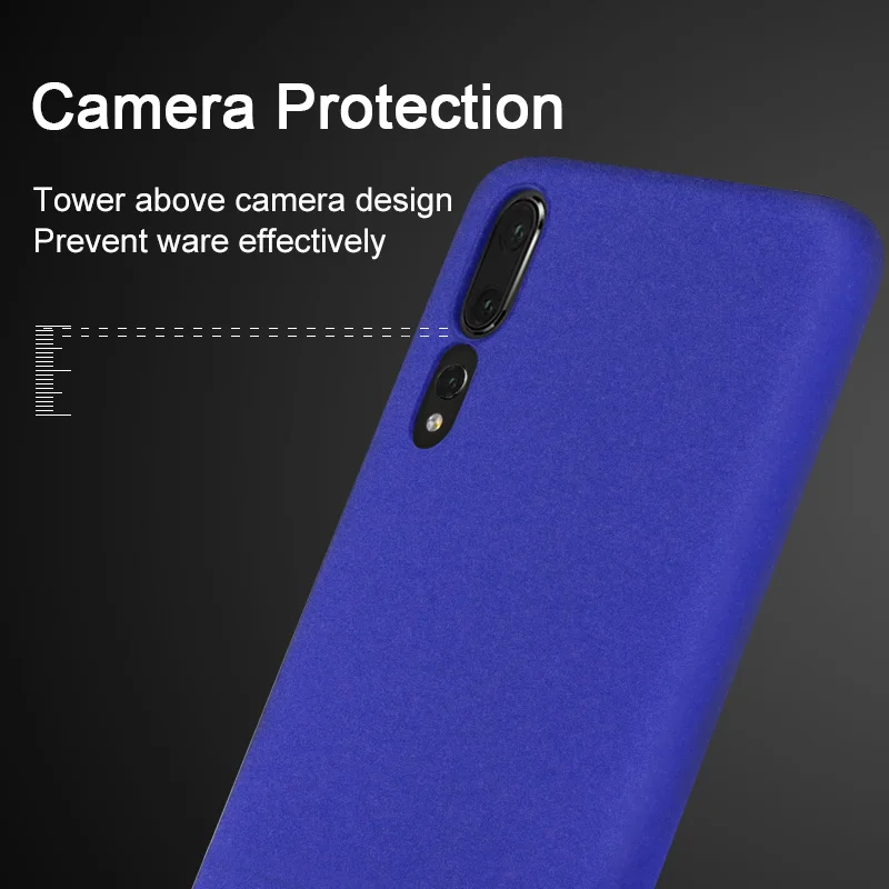 For Huawei P20 Pro Case Cover IMAK PC Matte Hard Luxury Stand Back Protective Phone + Screen Protector |