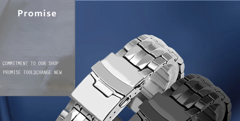 PEIYI точный стальной ремешок адаптированный Casio стальной ремешок для часов водонепроницаемый мужской ремешок EF-535D-7A часы с цепочкой серебристый черный