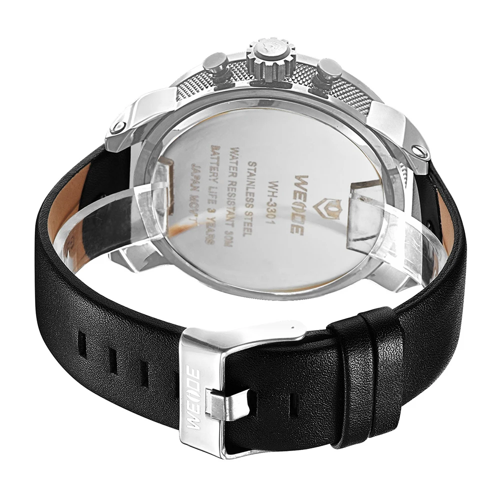 WEIDE mehanical ручной Ветер Кварцевые Спортивные Наручные Часы повседневные подлинные