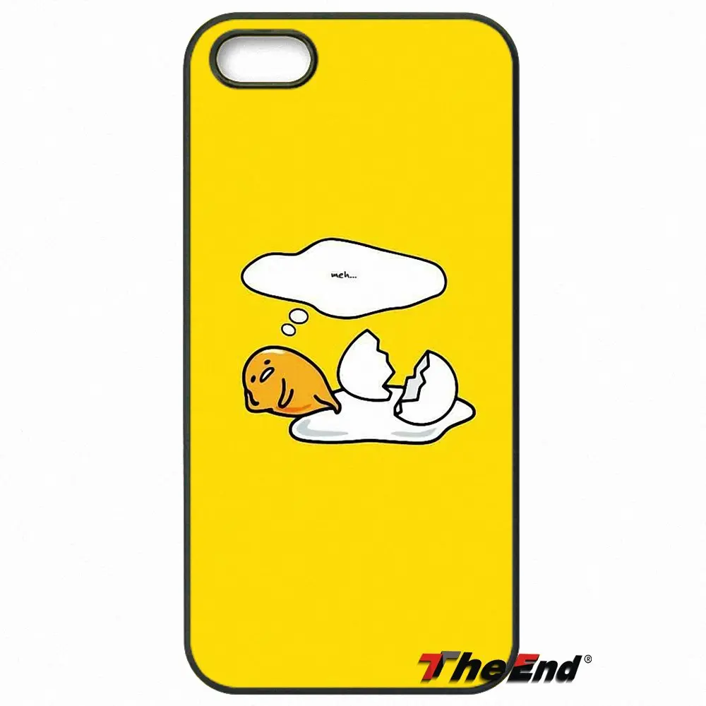 Мода Мультфильм Gudetama ячейки чехол для телефона iPhone X 4 4S 5 5C SE 6 S 7 8 плюс galaxy J5 J3 A5 A3 2016