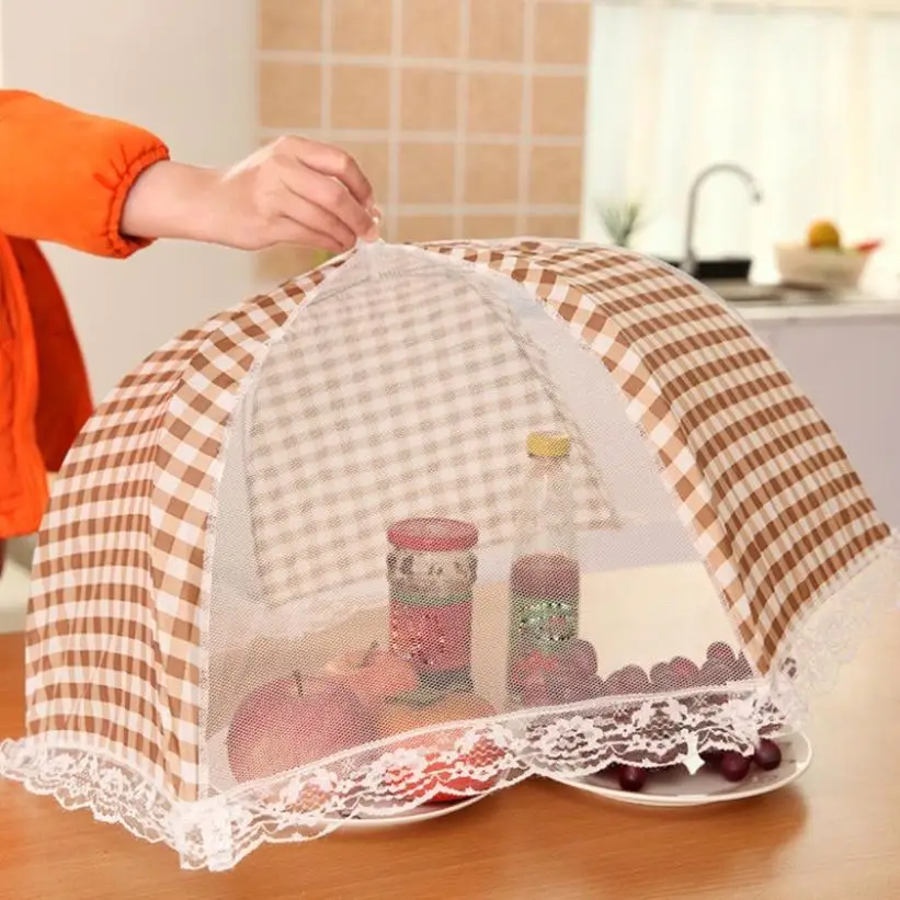 Складная кухонная Крышка для еды гигиеническая кухонной посуды в стиле сетки