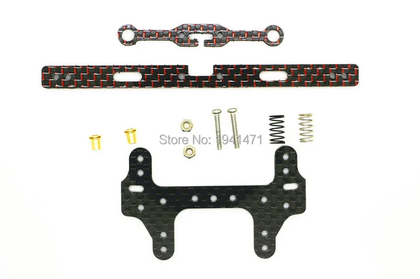 RFDTYGR RC Mini 4wd 2 мм пружина из углеродного волокна широкая задняя пластина и Передняя