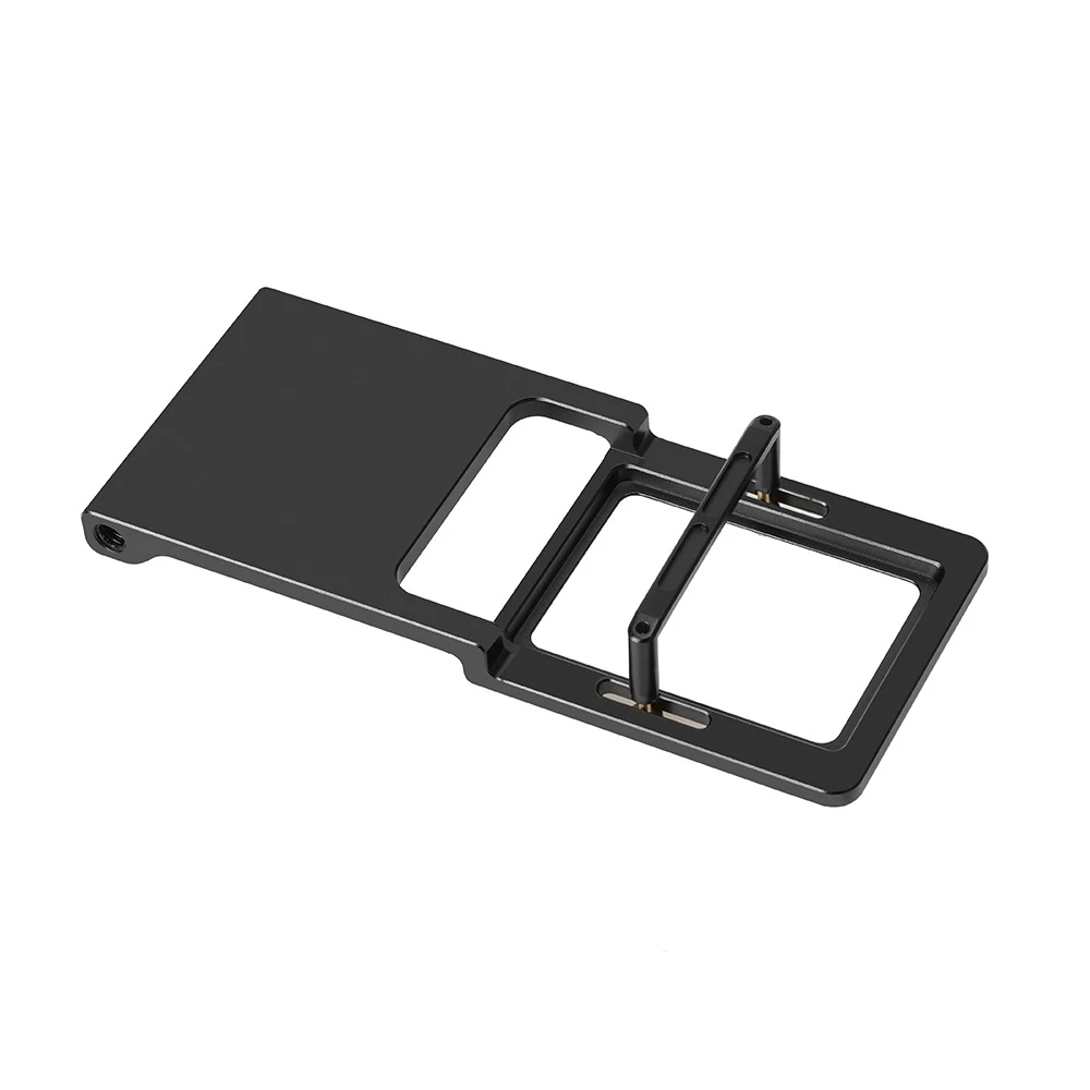 Black Ручной шарнирный адаптер переключатель Монтажная пластина для GoPro Hero 7 6 5 4 3 для Xiaoyi 1 Yi для DJI Osmo Zhiyun Smooth Q Mobile - Цвет: Black