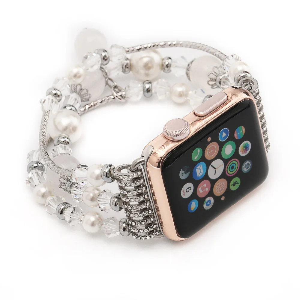 Роскошный модный умный подарок для apple watch браслет ремешок часов 38 мм 42 спортивный