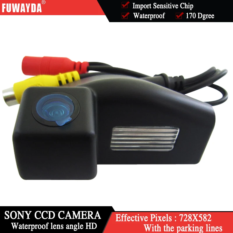 FUWAYDA Беспроводная цветная для SONY CCD Автомобильная камера заднего вида Mazda 2 / 3 + 4