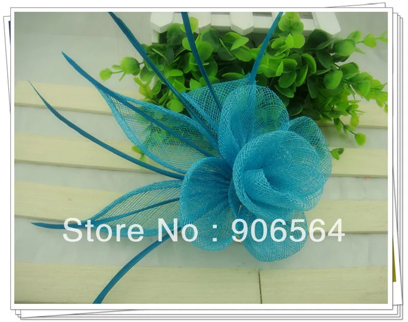 

Sinamay Fascinator Hair Accessories Flower Design Hair Combs Wedding Bridal Headpiece Red Party Occasion Hats 20 Color Available