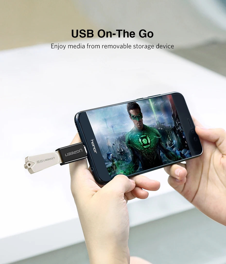 Ugreen адаптер USB type C до USB 3,0 адаптер Thunderbolt 3 Тип C адаптер OTG кабель для Macbook pro Air samsung S10 S9 USB OTG