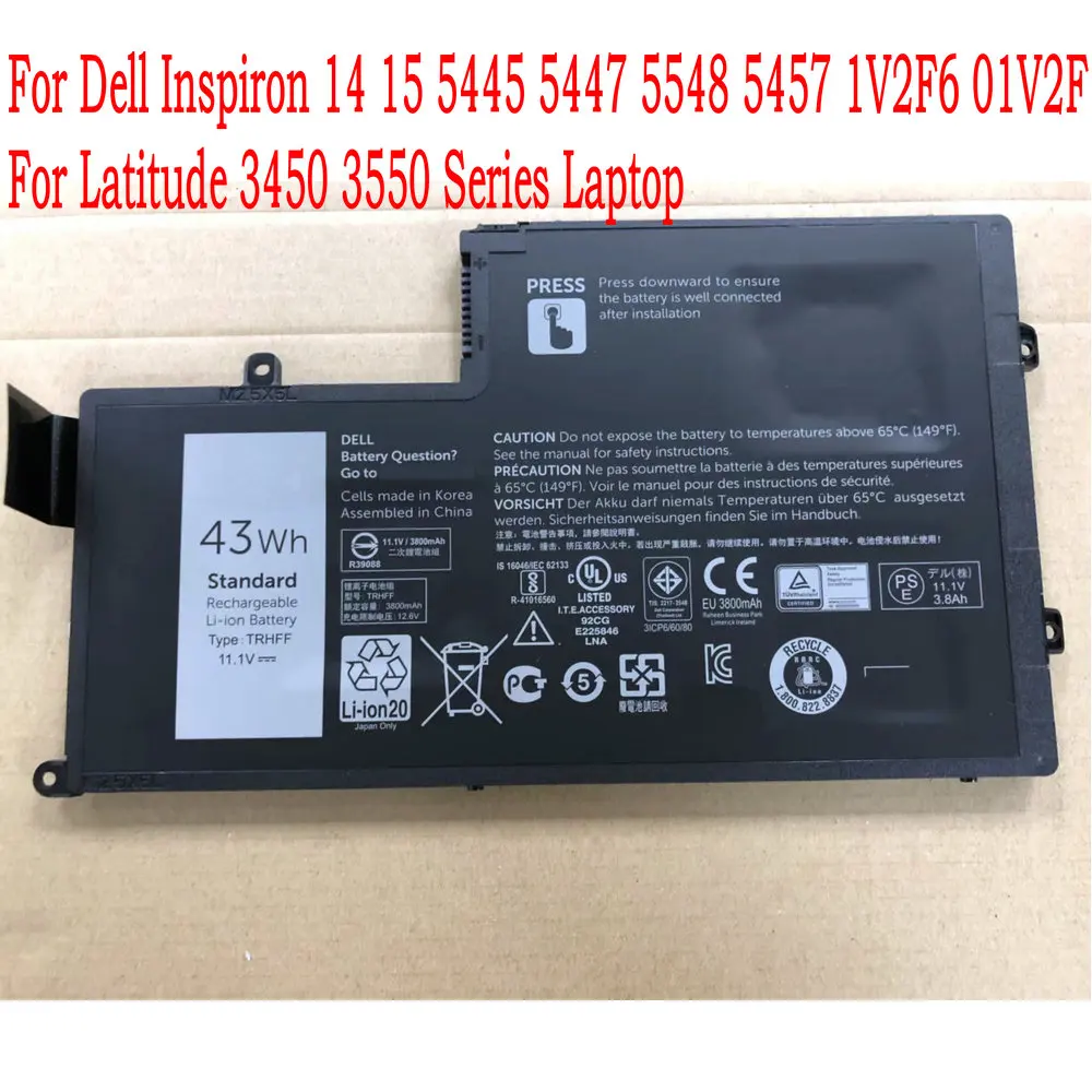 Оригинальный аккумулятор TRHFF для ноутбука Dell Inspiron 14 15 5445 5447 5548 5457 1V2F6 01V2F Latitude 3450