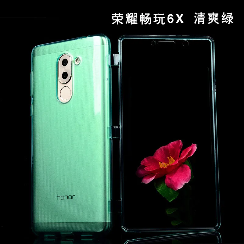 Чехол для Huawei Honor 6X BLN-AL10 чехол Качество прозрачный флип Honor6X задняя крышка
