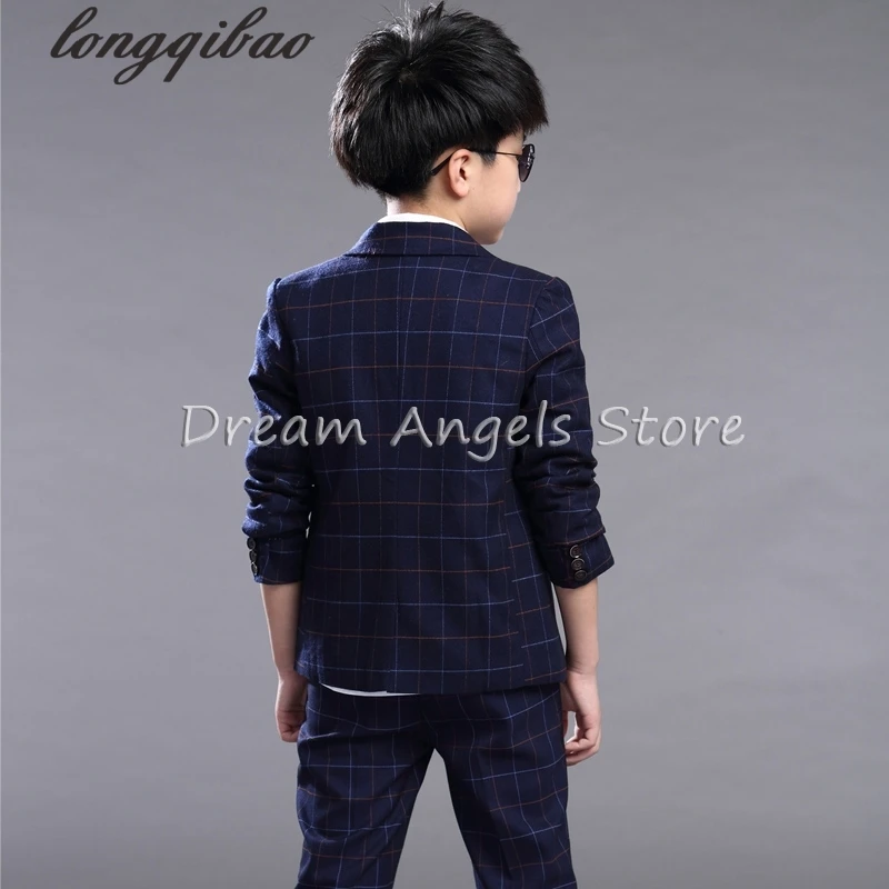 Костюмы в клеточку для мальчиков корейская мода 2016 года детские сценические