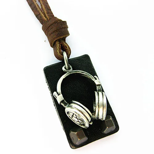 Ожерелье из 100% натуральной кожи в стиле панк винтажное ювелирное изделие