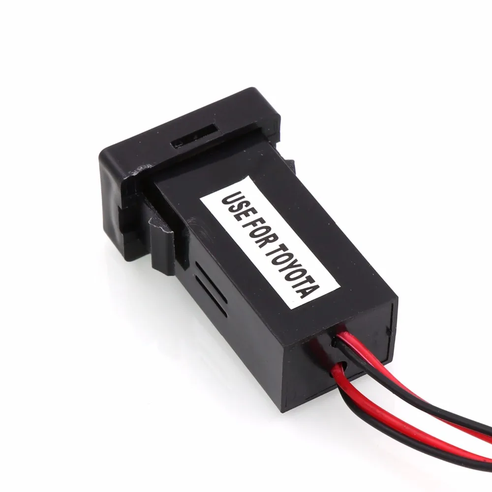 5 в 2.1A USB интерфейс разъем автомобильное зарядное устройство и измеритель напряжения батарея монитор использовать для TOYOTA, Camry, Corolla, Yaris, RAV4, рейз, круиз