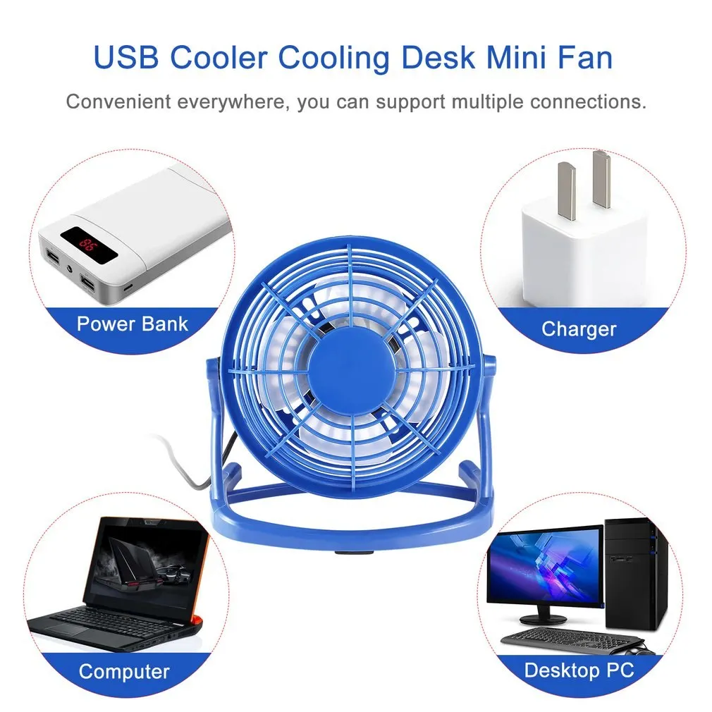 1 шт. Высокое качество Портативный DC5V мини USB вентилятор Супер бесшумный ПК кулер