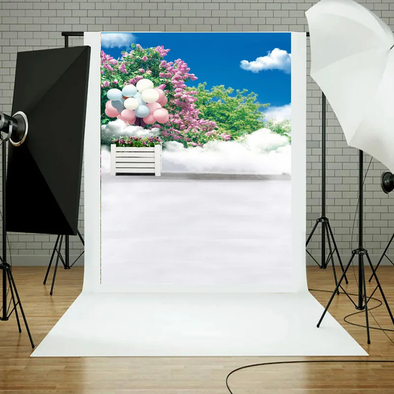 Весенние Новые воздушные шары голубое небо детские фоны для фотосъемки детей