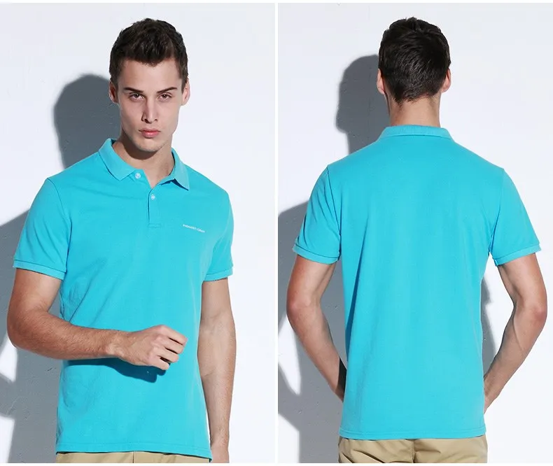 Pioneer Camp solid Color Breathable Classic Men's Polo Shirt Brand Clothing Men's Short-sleeved Recreational Polo Shirt 409010