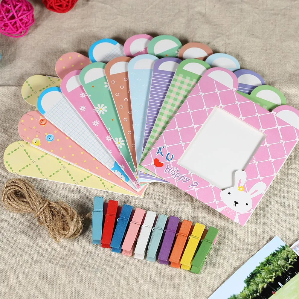 32 шт. аксессуары для камеры 3 &quotЦветная фоторамка настенная рамка зажим веревка в