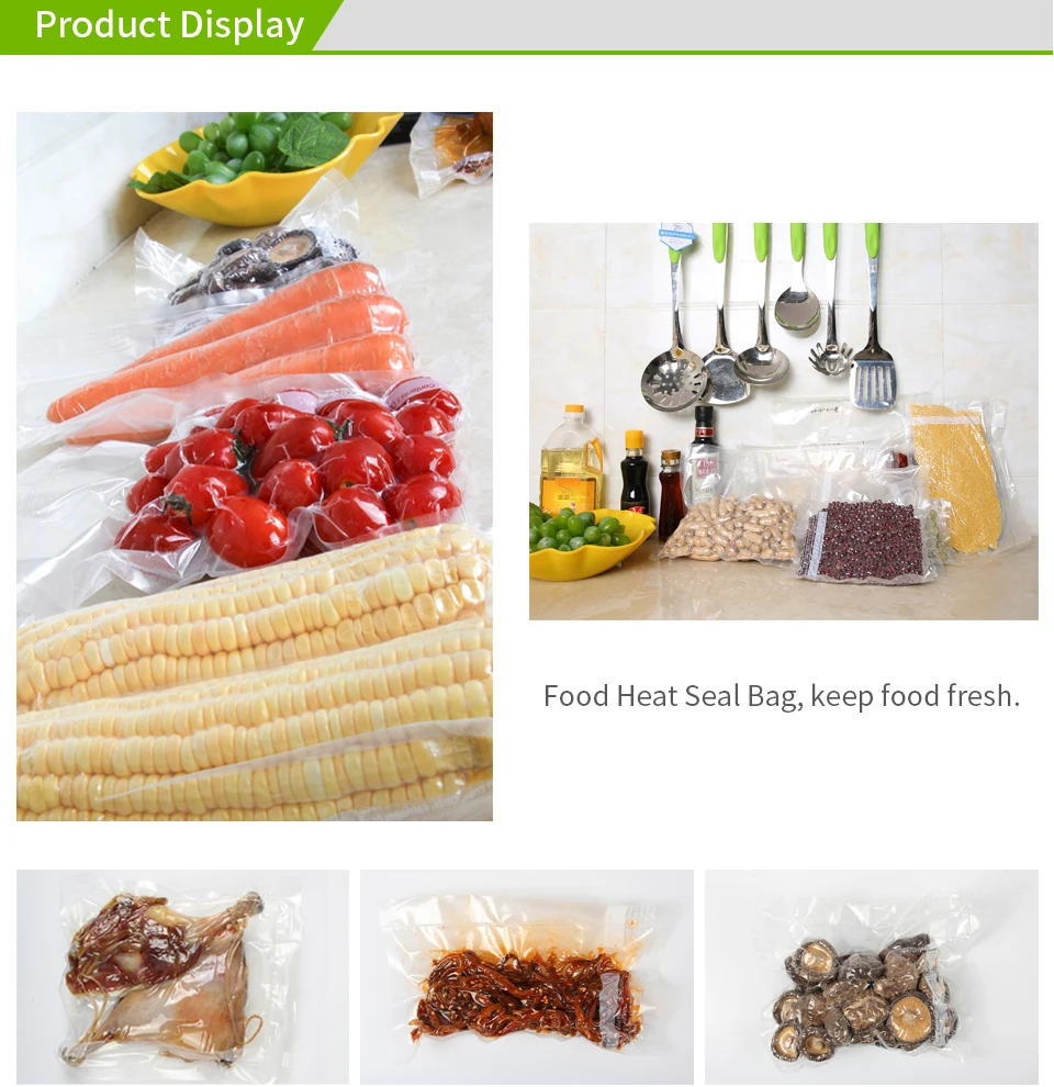 TAILI 5 рулонов, кухонные вакуумные пакеты для хранения пищевых продуктов, пакеты для вакуумной упаковки, рулоны, вакуумная термоупаковочная сумка 20*610 см/28*490 см