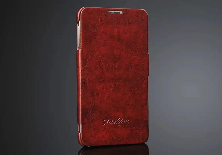 100% чехол из натуральной кожи для samsung Galaxy Note 3 классический высококачественный