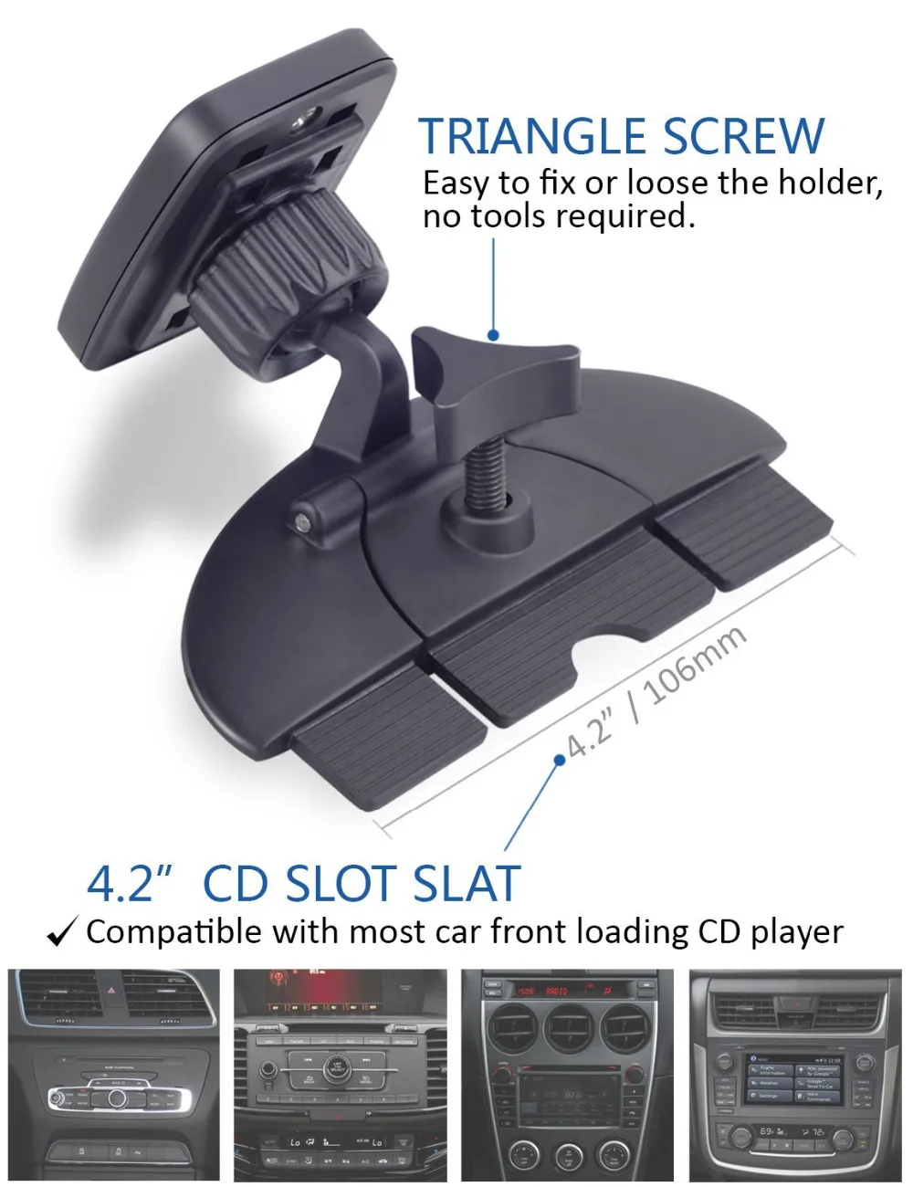 Новые Магнитные Сотовый Телефон Автомобильный Держатель CD Слот Крепление для