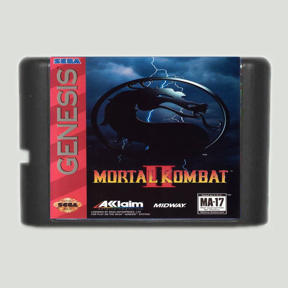 Mortal Kombat 2 16 бит MD игровая карта для Sega Mega Drive Genesis|mortal kombat 2|16 bitmd game |