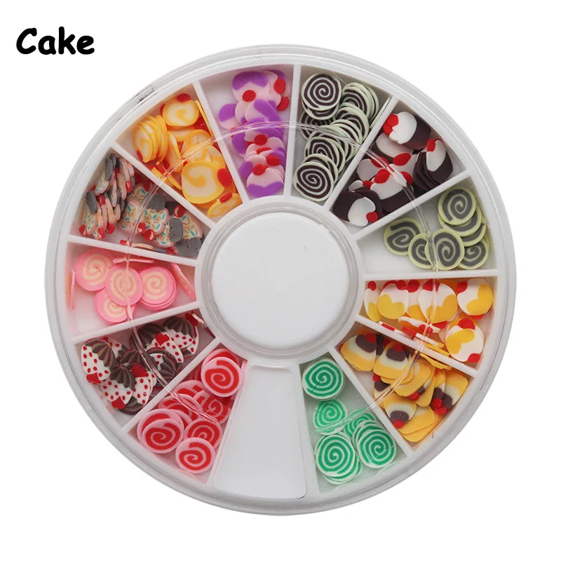 12 стилей Fimo Ломтики для слайма слайды кристально чистые поставки слаймов DIY