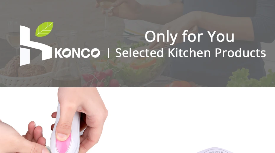 Konco дом портативный мешок зажимы мини электрическая машина для герметизации тепла импульсный герметизирующее уплотнение пластиковая сумка с защелкой работа с батареей