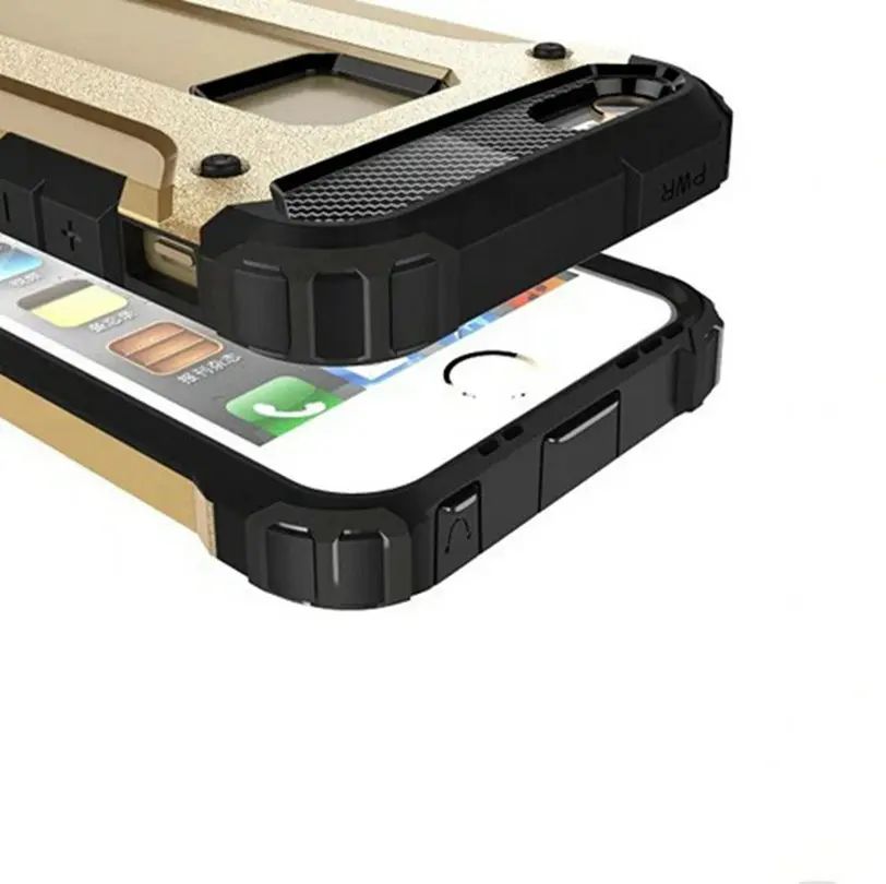 Чехол для Apple iPhone 5 5S SE X 8 7 6 6S Plus пластиковый жесткий прочный резиновый Гибридный