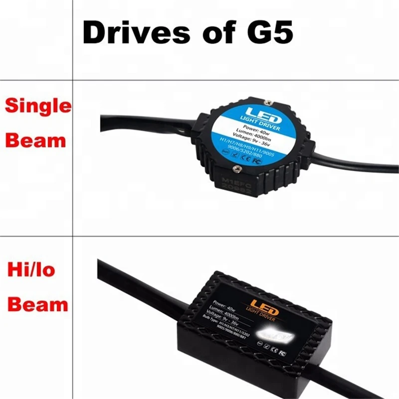 

H4 H7 Led Car Light H1 H3 H11 9005 9006 5202 H13 Car Headlights Fog Lamp 4 Side COB Chip 6000K 8000LM White G5 kit Bulbs 12V 80w