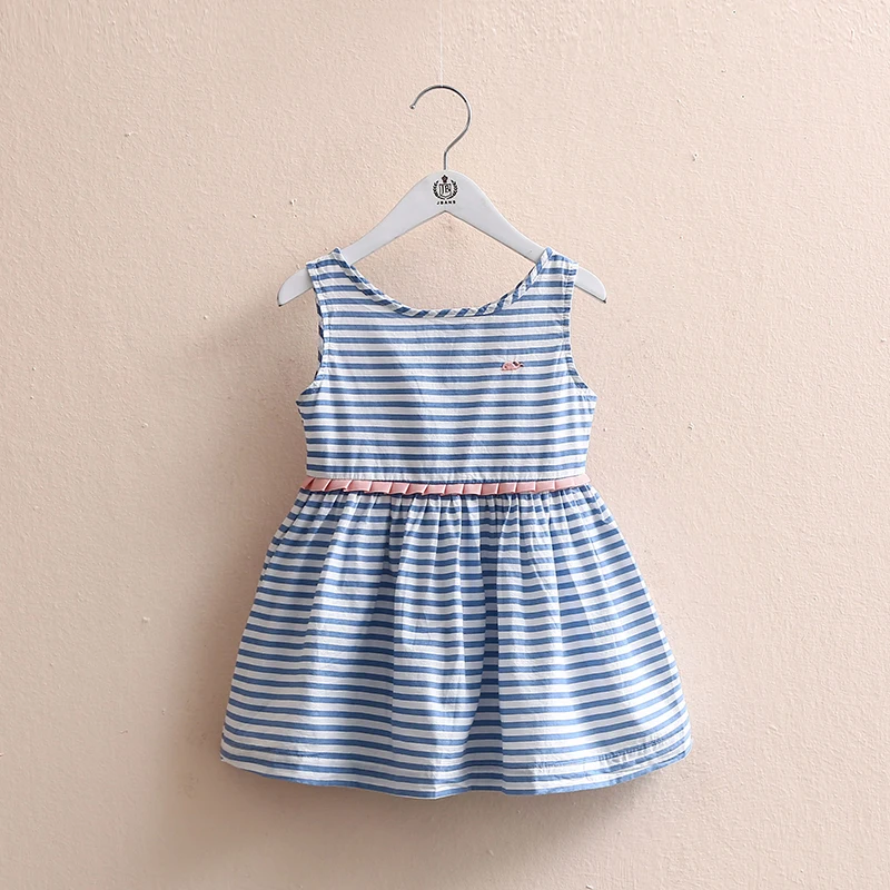 

2018 Brand Striped cotton girls dress
