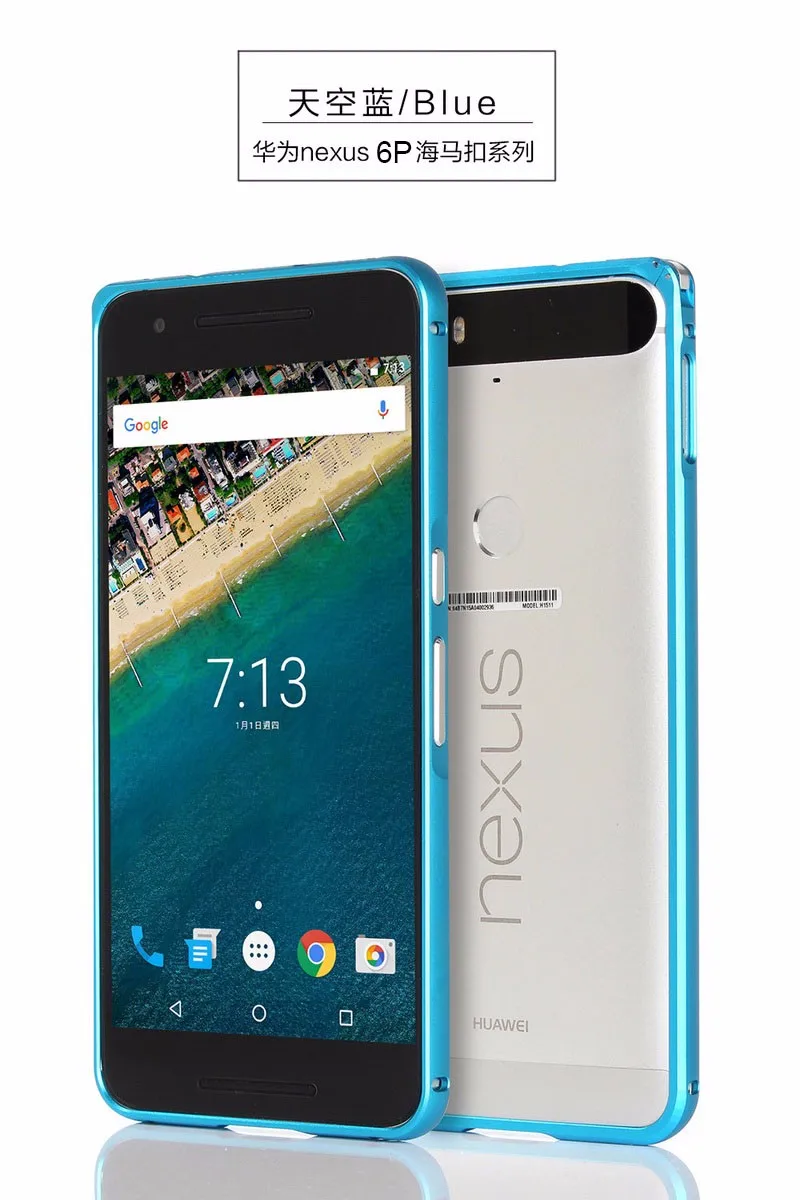 Для huawei Nexus 6P бампер Роскошный Алюминиевый металлический бампер для Google Nexus 6P чехол для телефона рамка защитная оболочка+ номер отслеживания