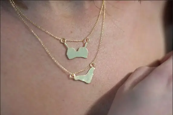 Оптовая продажа ожерелье для купальника нижнего белья бюстгальтер и трусики