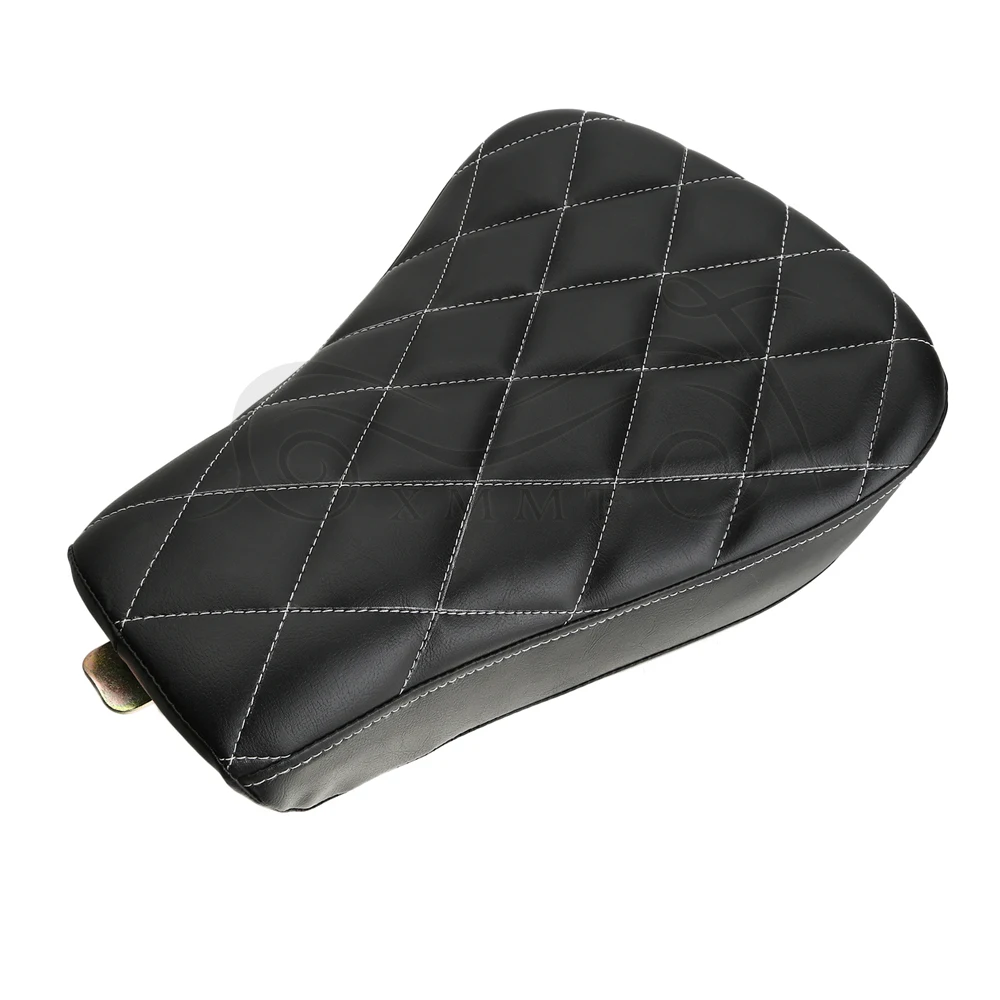 Мотоциклетные черные части передний драйвер алмазная Кожаная подушка Solo Seat для