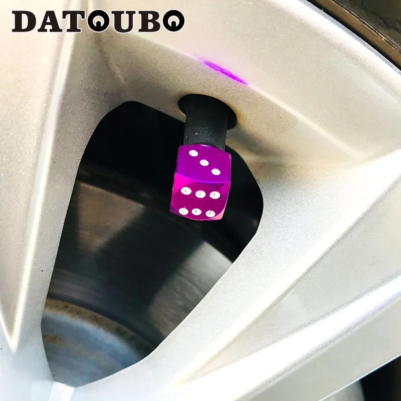 DATOUBO 16 шт. высококачественный алюминиевый Игральный кубик униальный автомобильный колпачок для клапанов шин, смешанный цветной колпак для велосипедных шин, колпак для автомобильных крышек