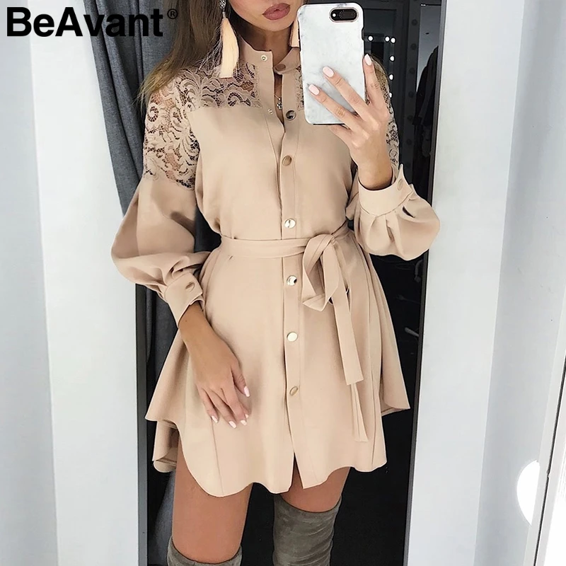 Женское кружевное платье трапеция BeAvant Элегантное летнее офисное с вышивкой