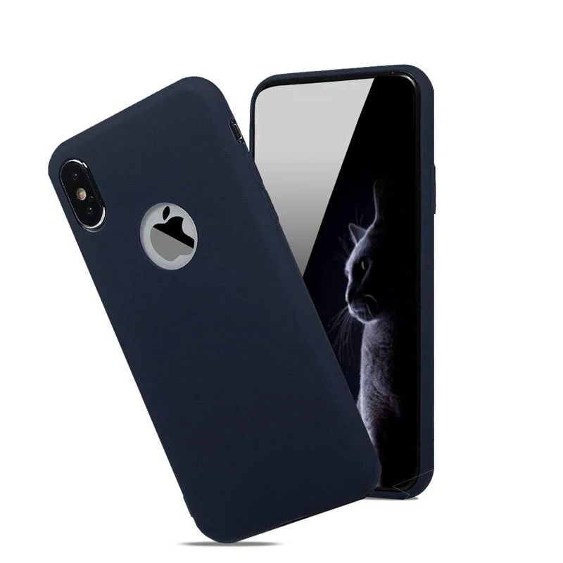 Модный мягкий силиконовый леденец, пудинг, чехол для iPhone X 11 Pro Max 8 7 6 6S Plus Xr Xs Max, гибкий гелевый защитный чехол для телефона - Цвет: Blue