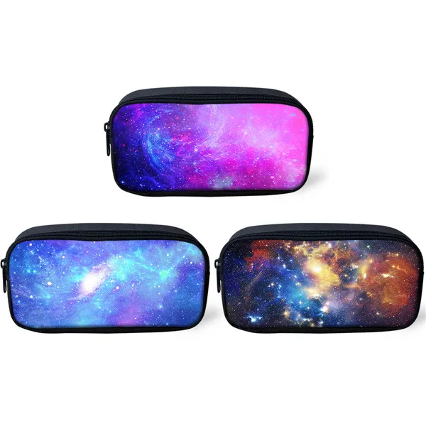 ALG0037 Thikin 3PS Galaxy школьные пеналы для подростков ручка сумка для джинсовый пенал девочек макияж хранения сумки ручка кошельки для детей - Цвет: ALG0037
