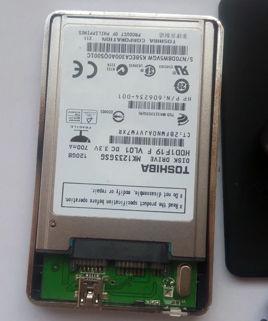 Жесткий диск USB 2 0 на 1 8 &quotMicro SATA 16pin жесткий HDD SSD алюминиевый корпус Внешний чехол